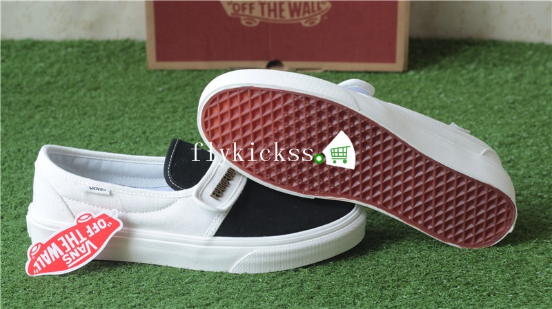 Fear of God x Vans Slip On 47 DX Black And White